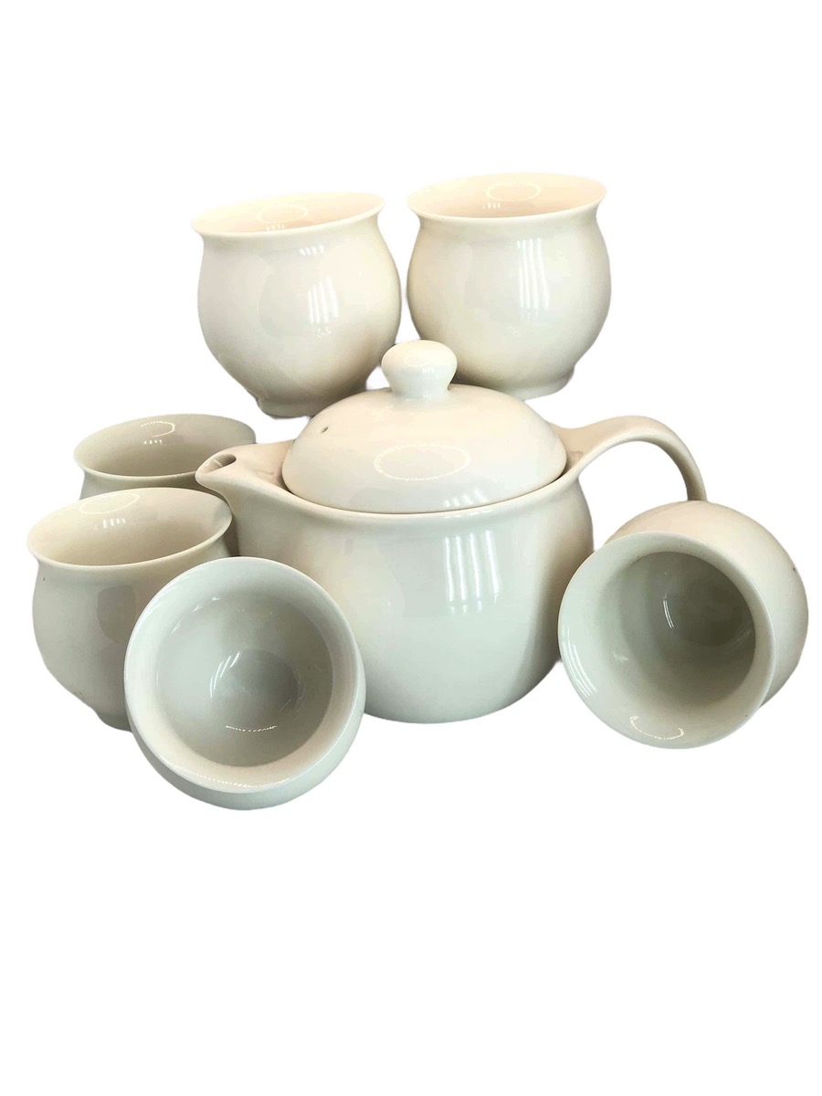 Set de Tetera De Ceramica (Tetera + 6 Tazitas)