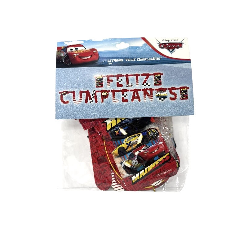 Banner Feliz Cumpleaños Cars C4-L004