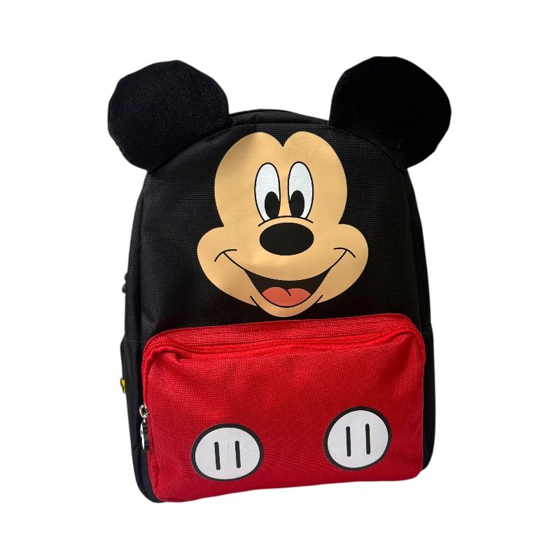 Mickey Mouse Mochila 12" con 2 Compartimientos MK-B724